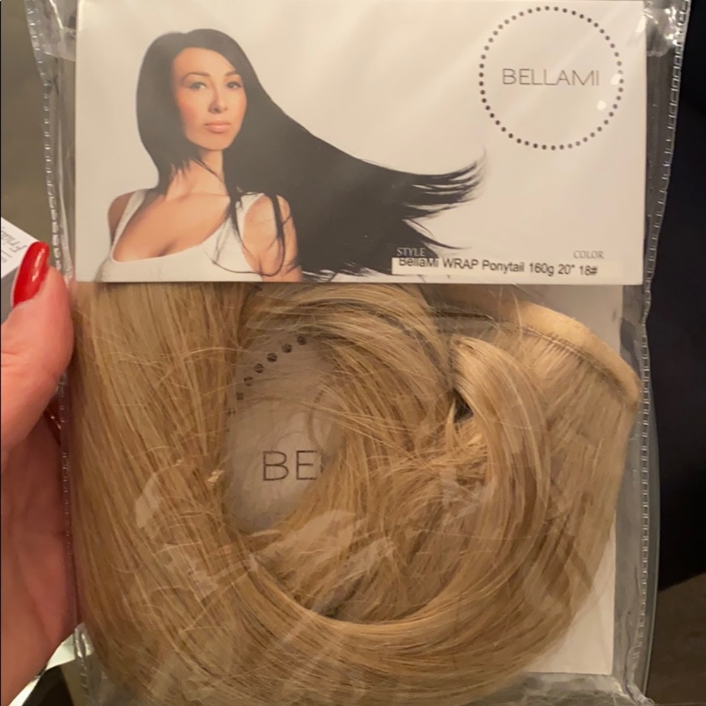 Faux ponytail wrap